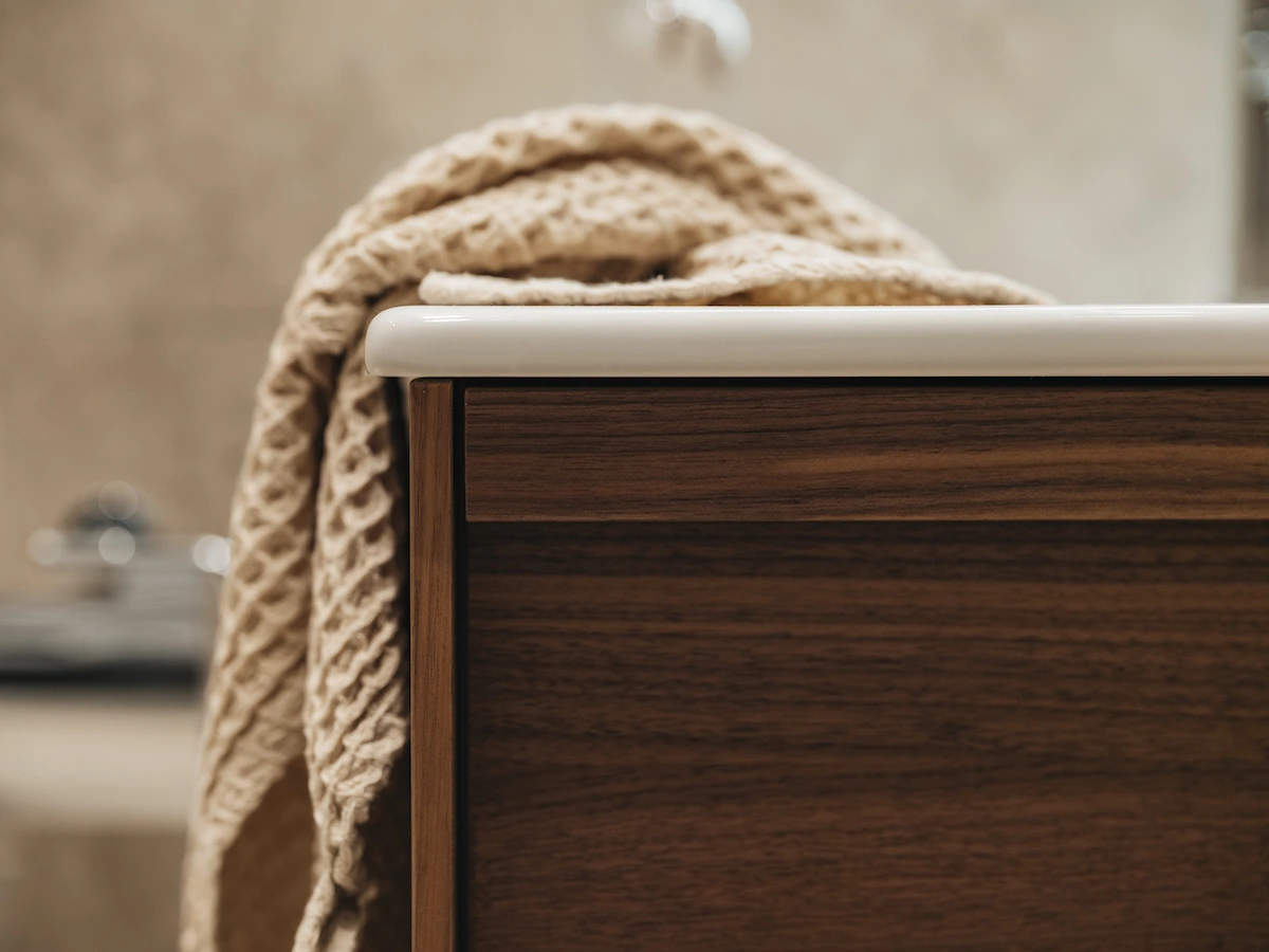 Badrumstrend 2026 - Trämaterial